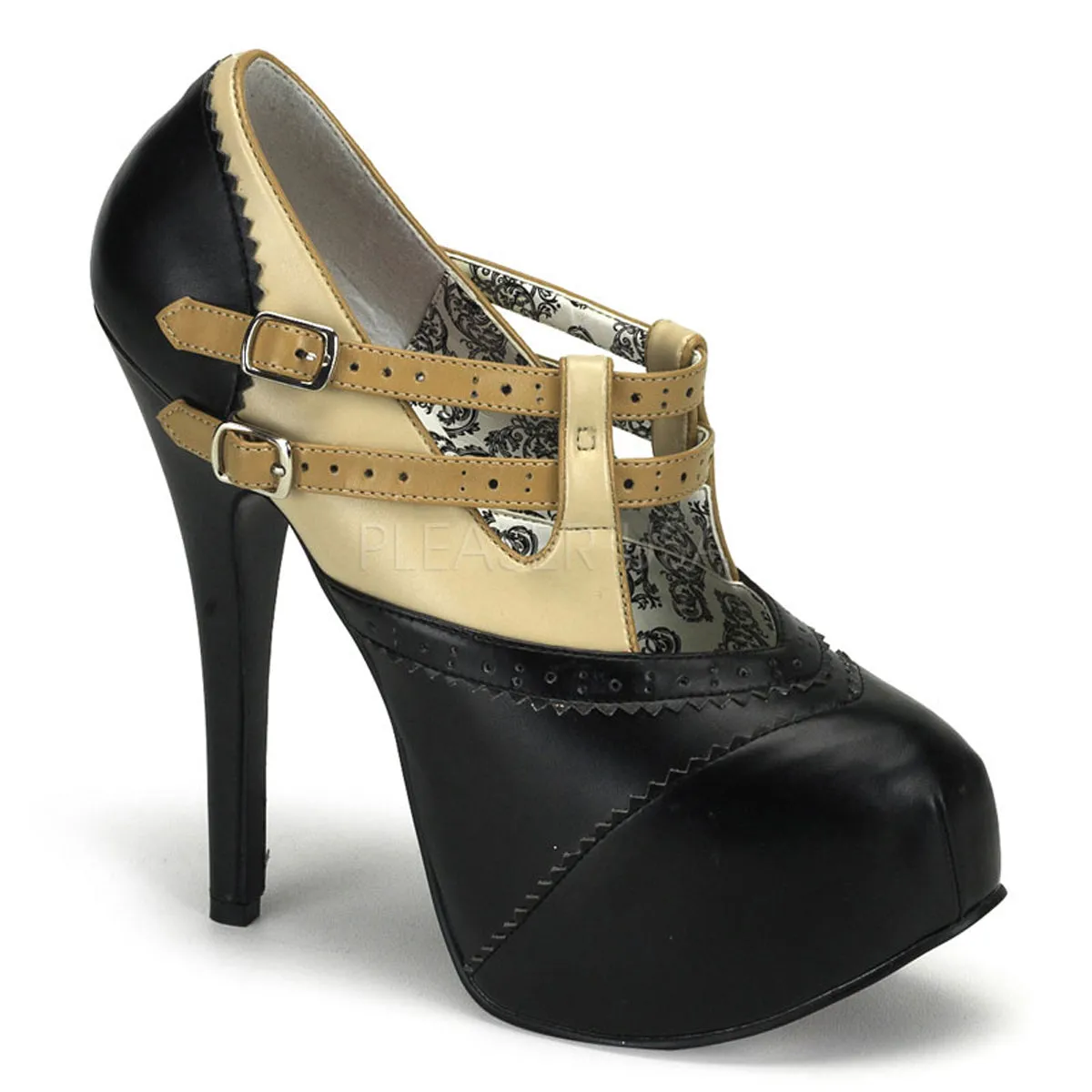 TEEZE-24  Black-Beige Pu