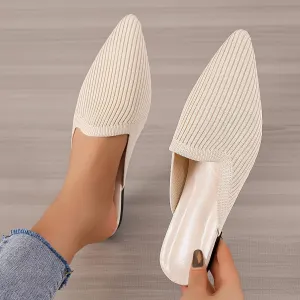 Thalía® | Knitted Flat Mules For Women