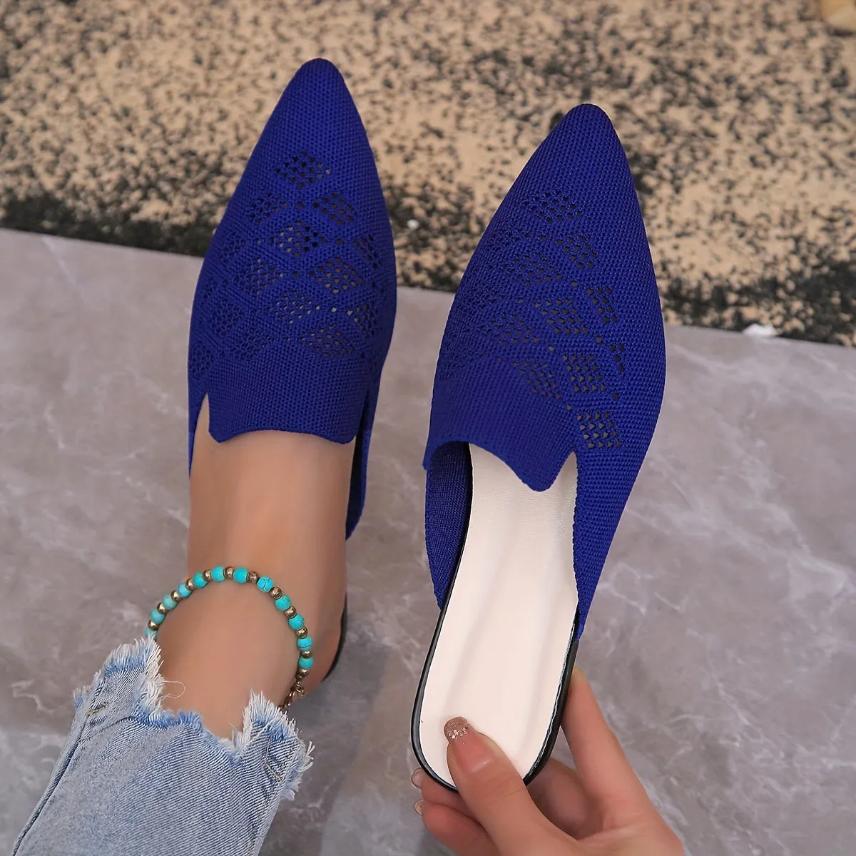 Thalía® | Knitted Flat Mules For Women