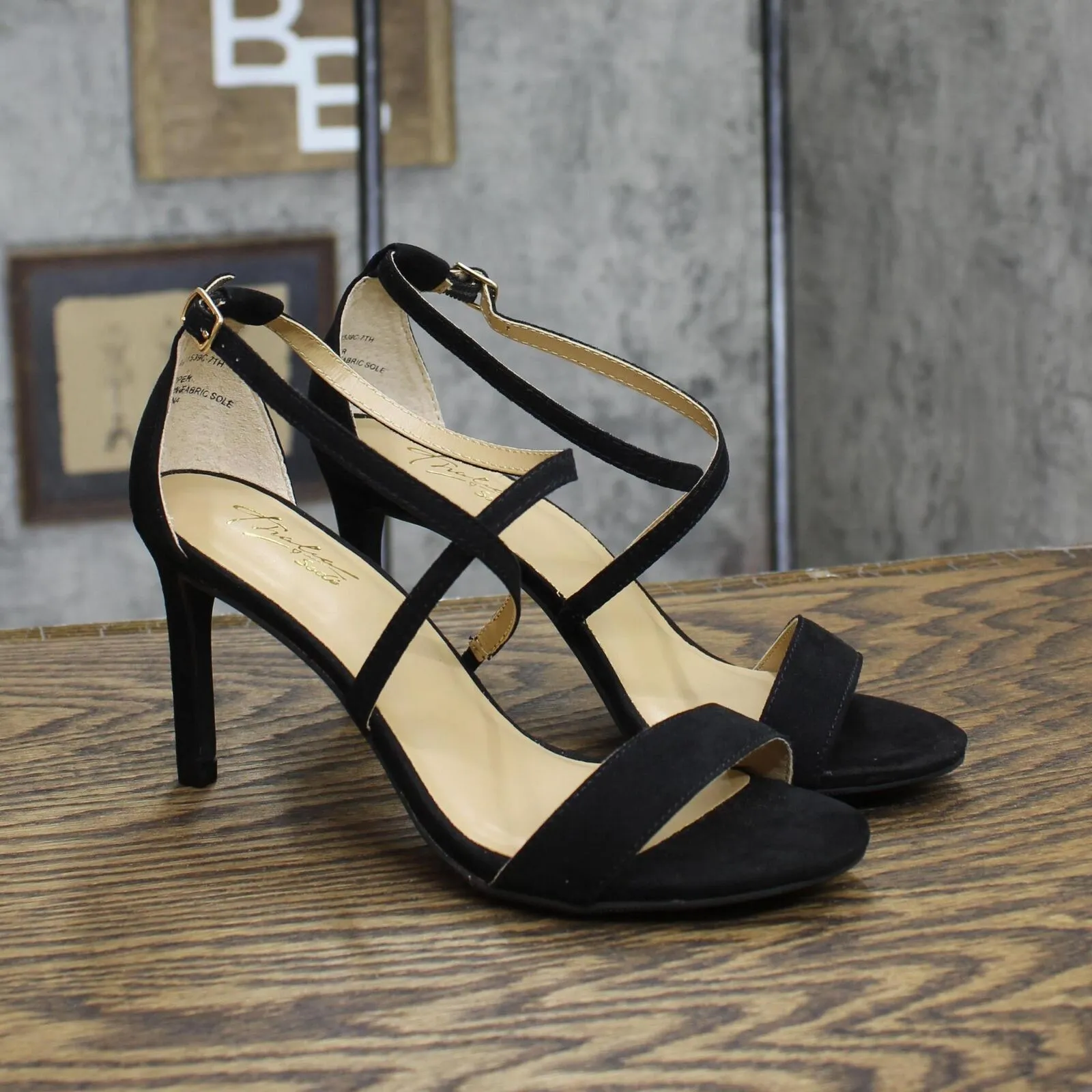 Thalia Sodi Womens Darria Strappy Sandals J1539C-7TH Black 6.5M
