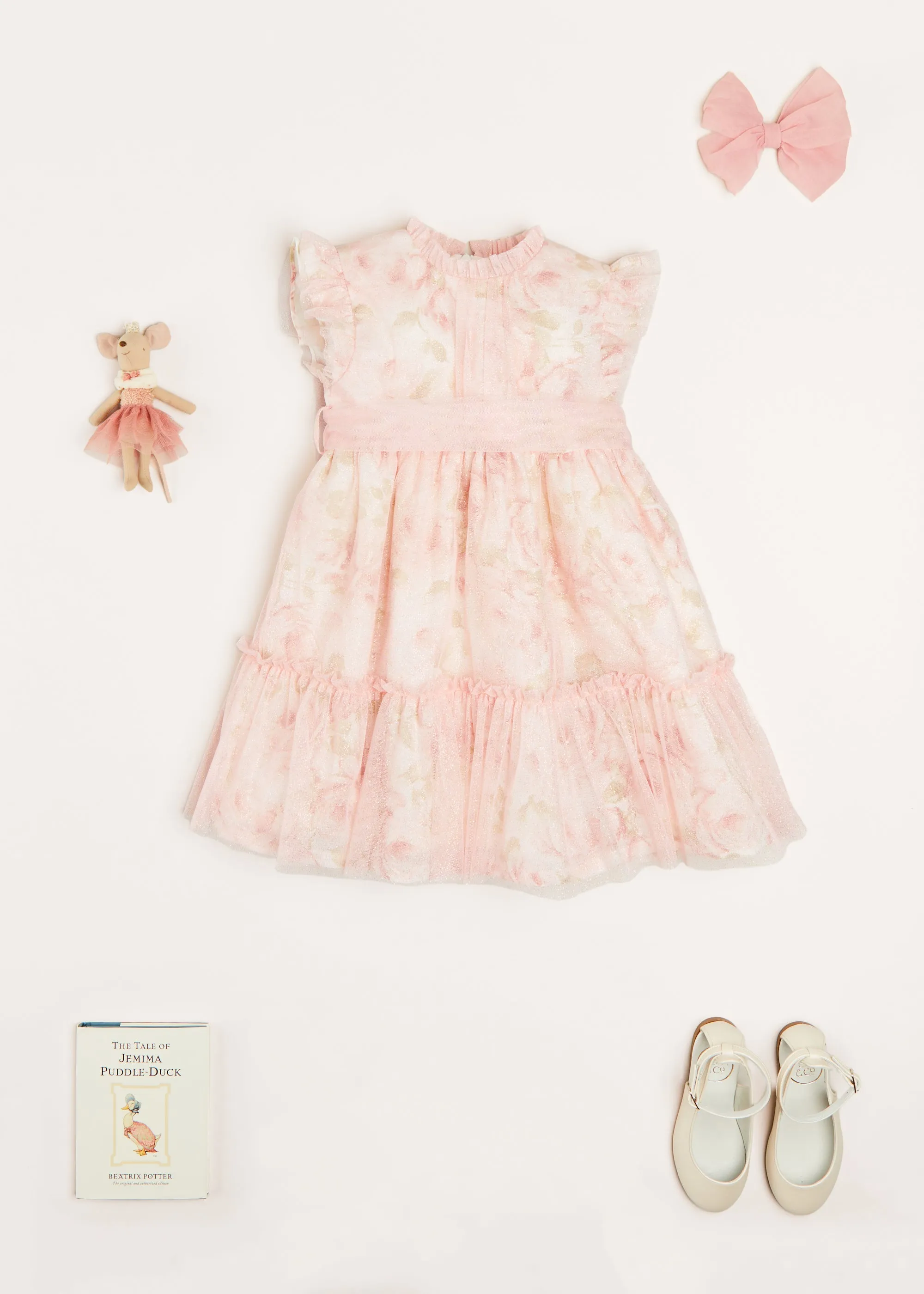 The Rose Floral Party Set in Pink