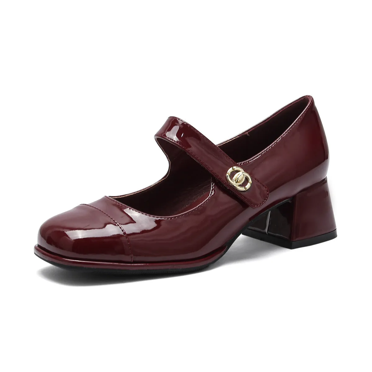 Thick Sole Mary Jane Shoes Chunky High Heels