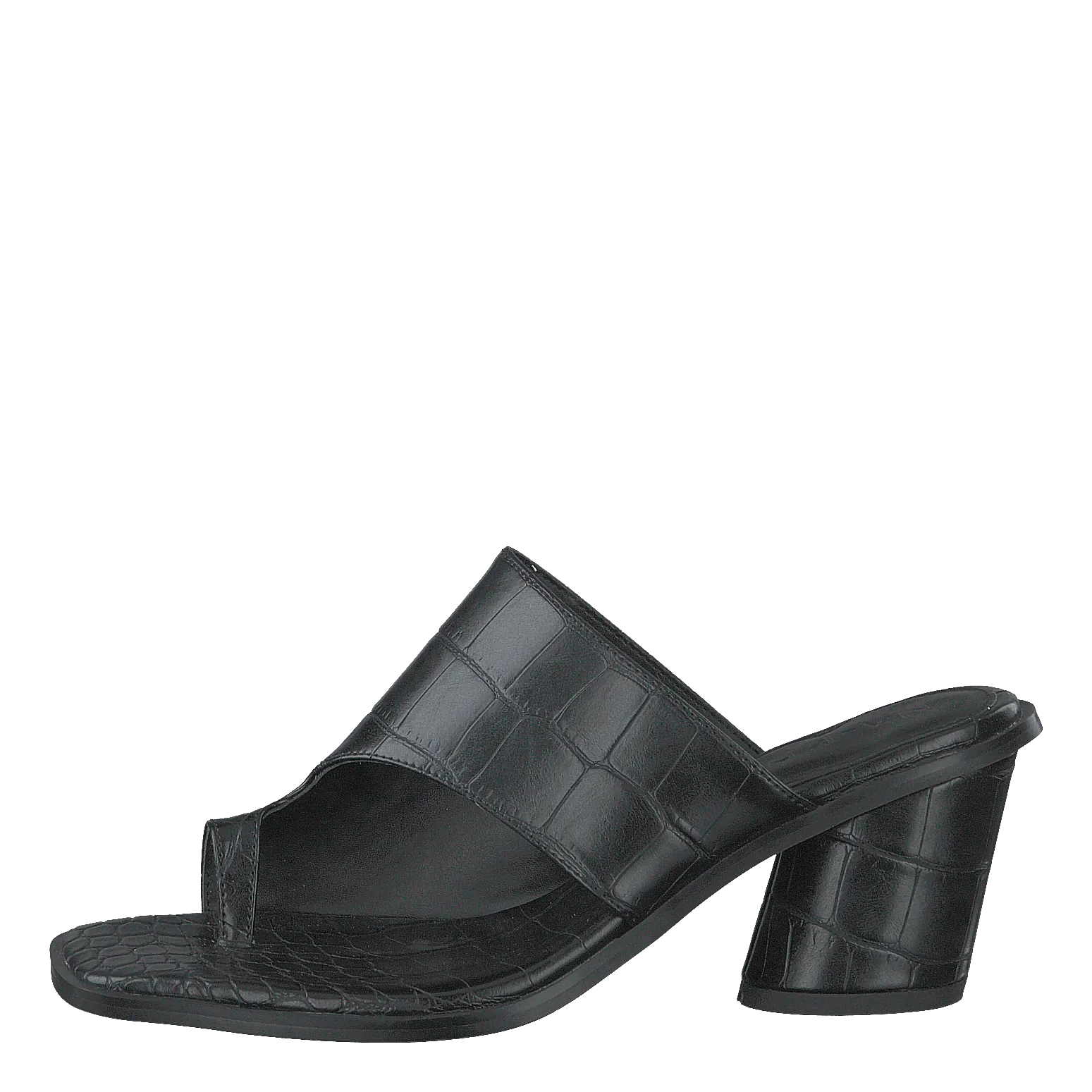 Toe Ring Mules Black