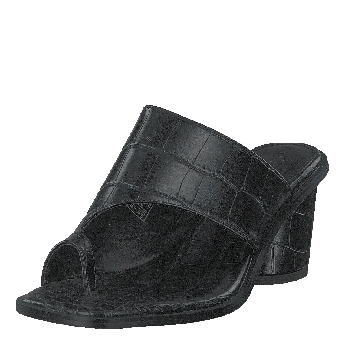 Toe Ring Mules Black