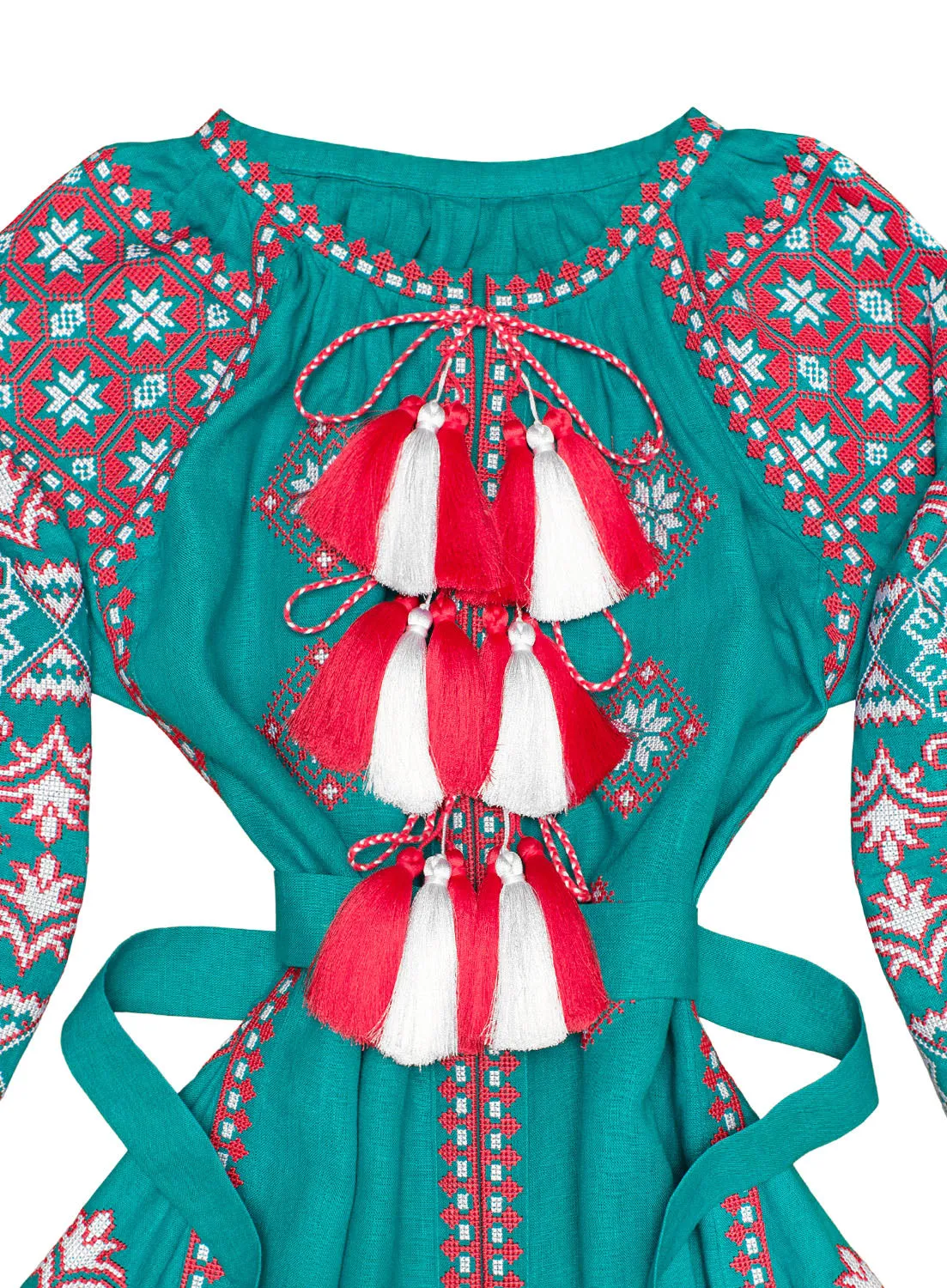 Turquoise Boho style Kaftan