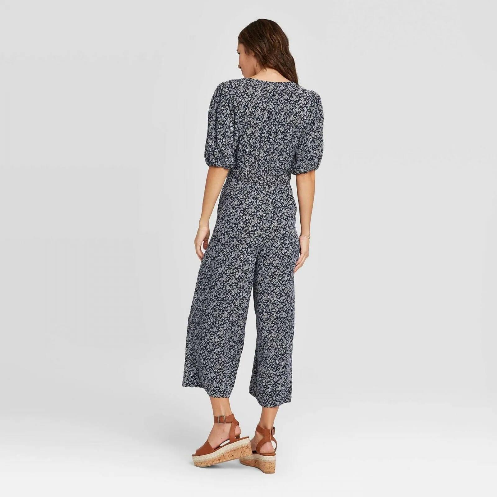Universal Thread Women's Short Sleeve V-Neck Jumpsuit