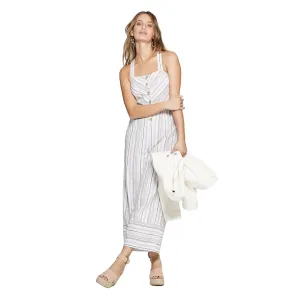 Universal Thread Women's Striped Sleeveless Square Neck Wide Leg Jumpsuit