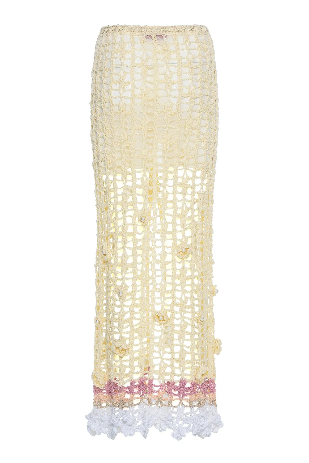 Vanilla Multicolor Handmade Crochet Skirt