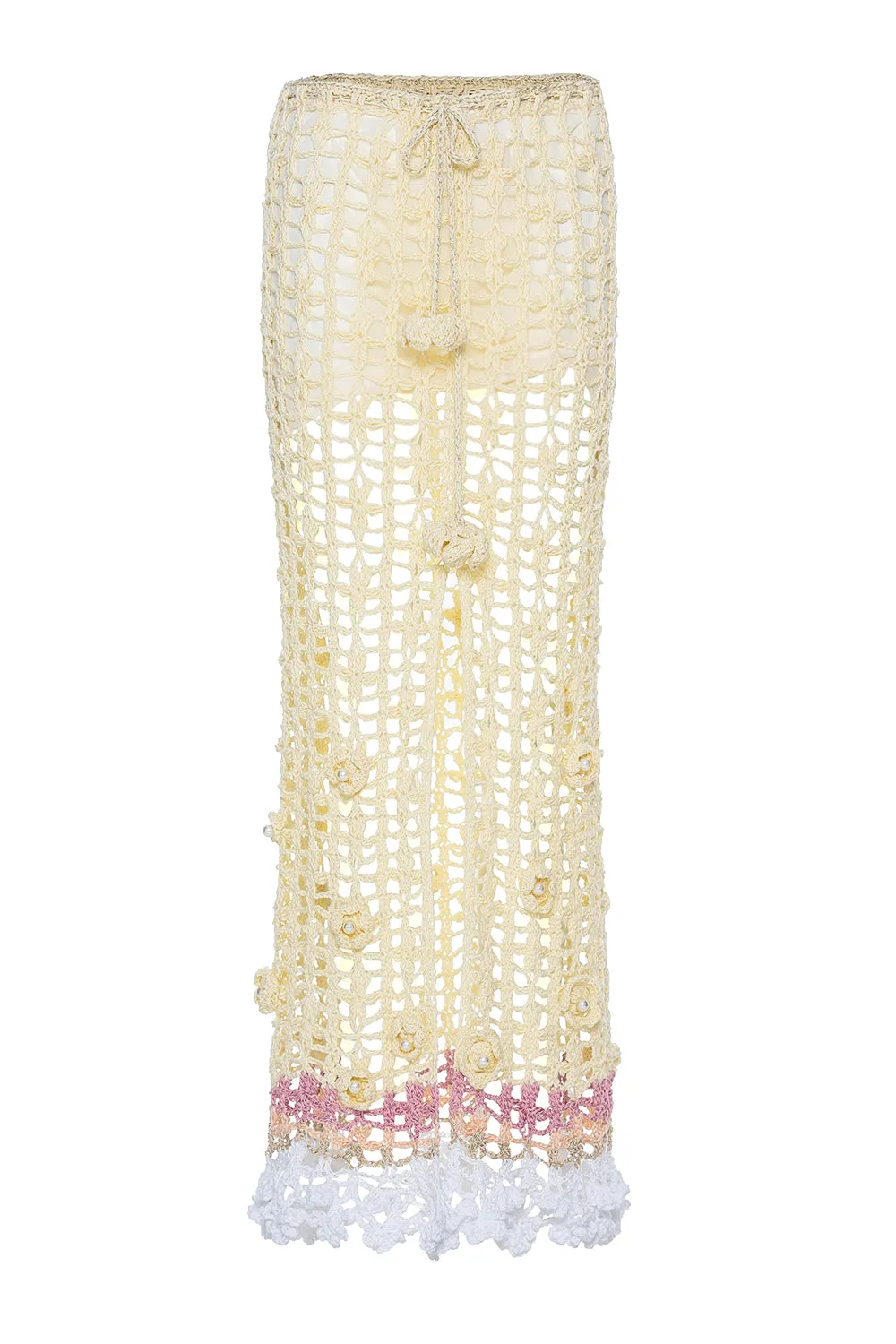 Vanilla Multicolor Handmade Crochet Skirt