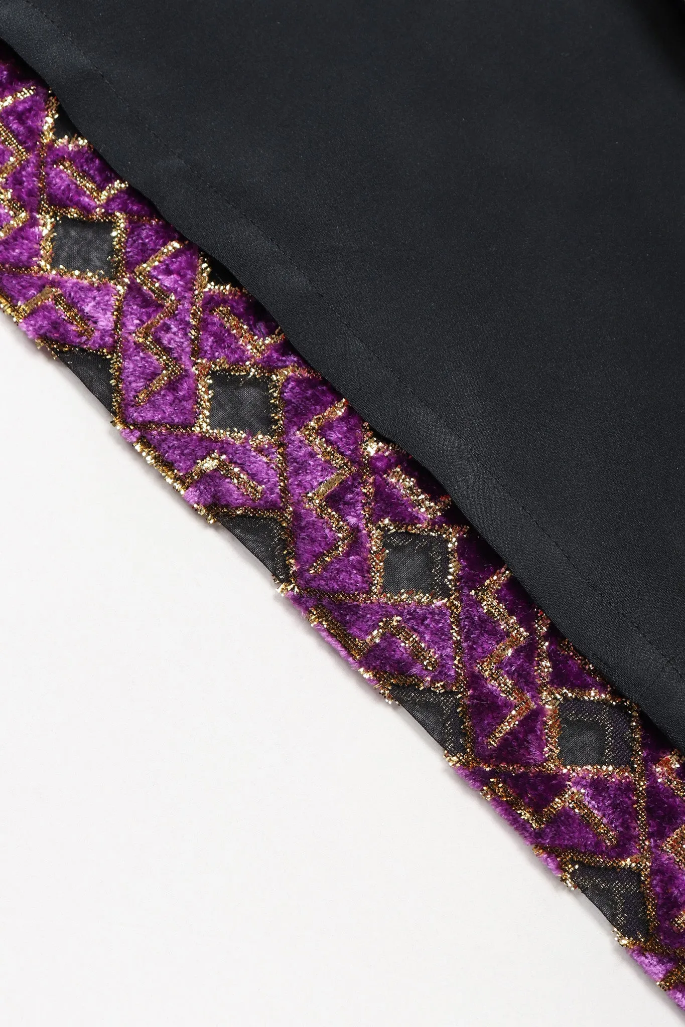 Velvet Lamé Moroccan Tile Halter Dress