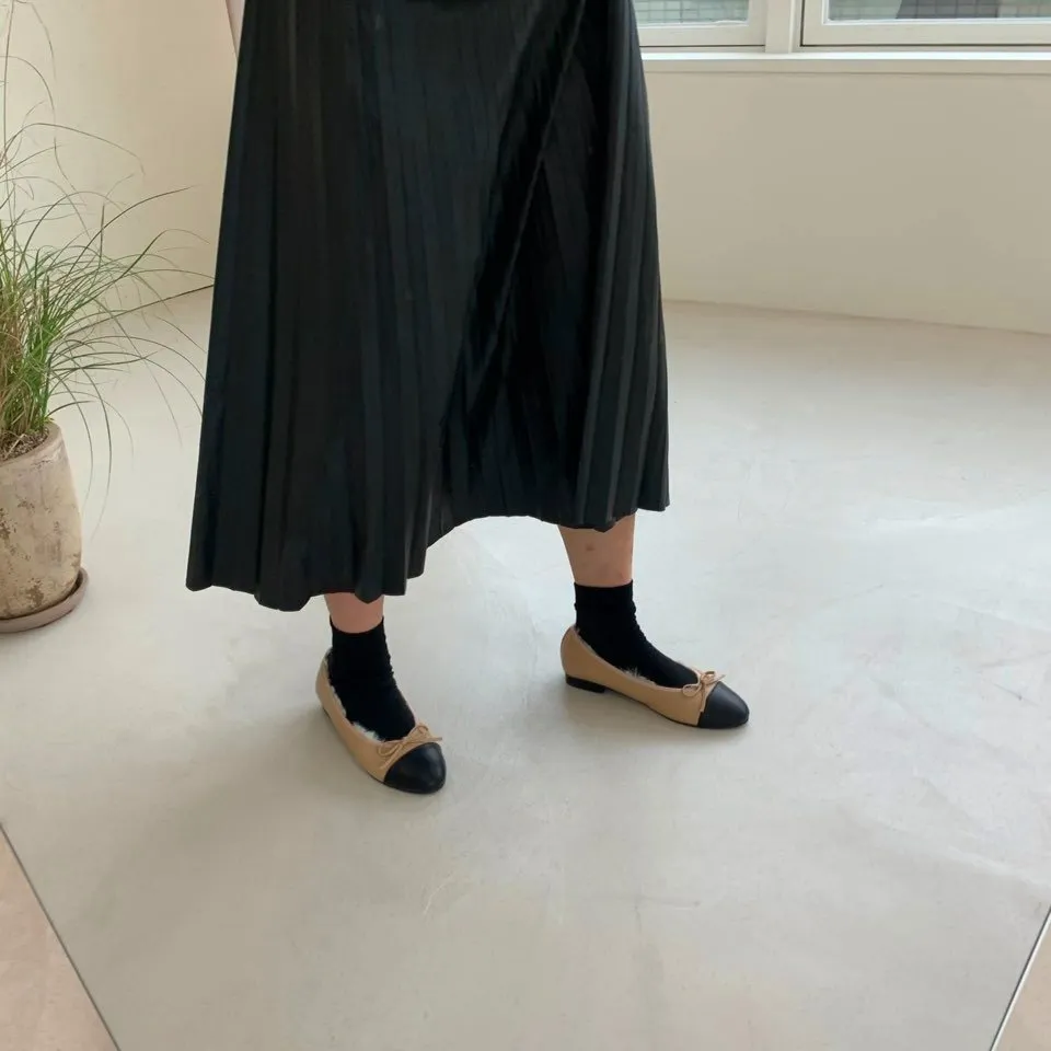 Velvet Mary Jane with Square Buckle