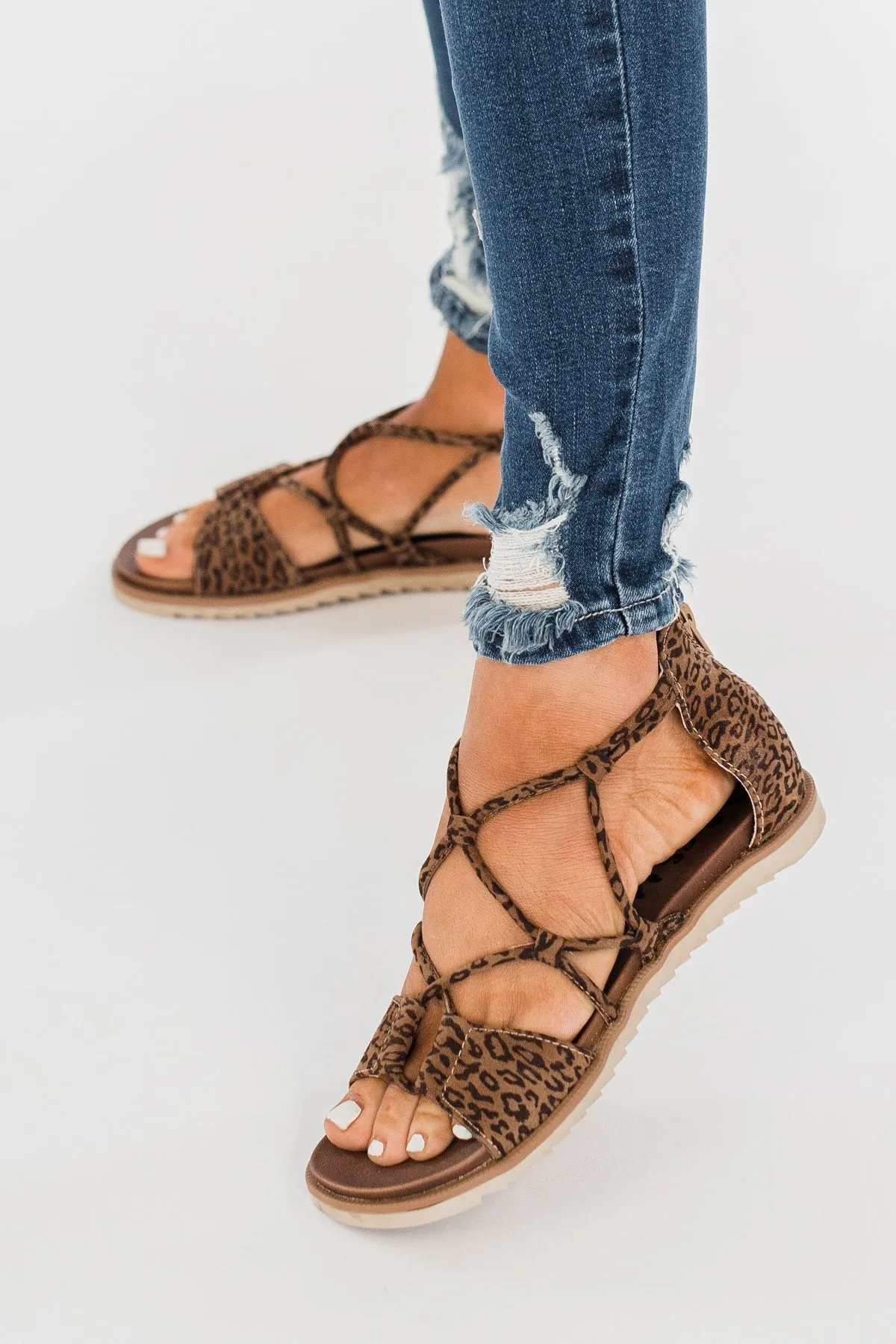 Very G Destiny Sandals- Tan Leopard