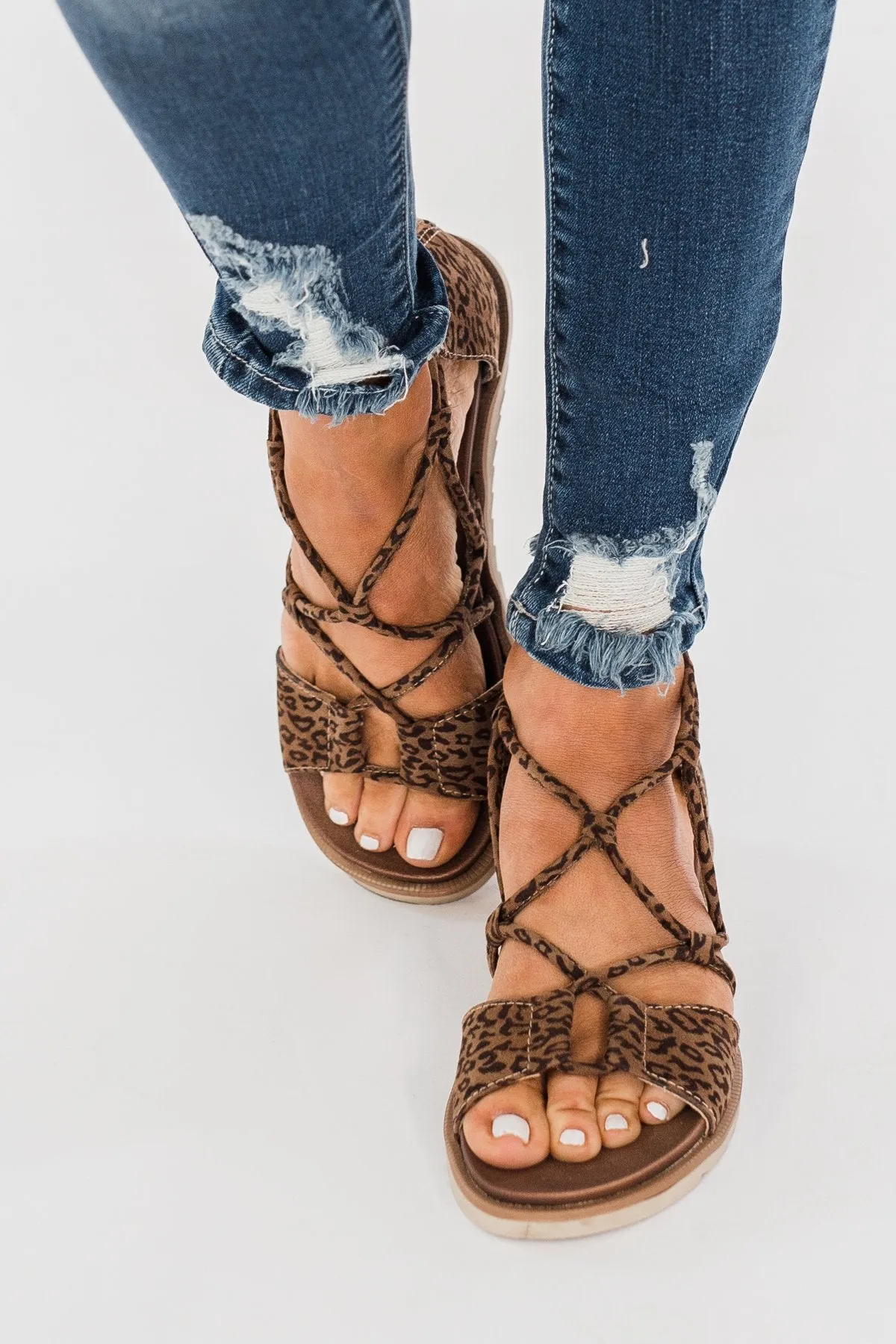 Very G Destiny Sandals- Tan Leopard