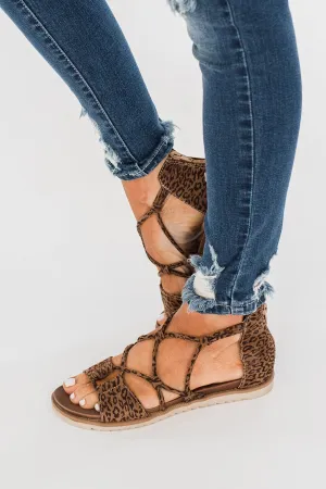 Very G Destiny Sandals- Tan Leopard
