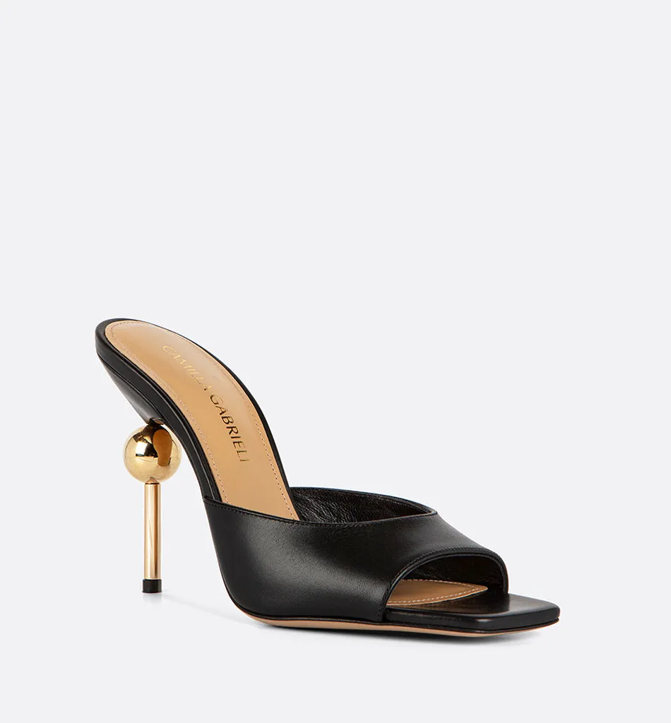 Viola Mules Gold Mirror Sphere