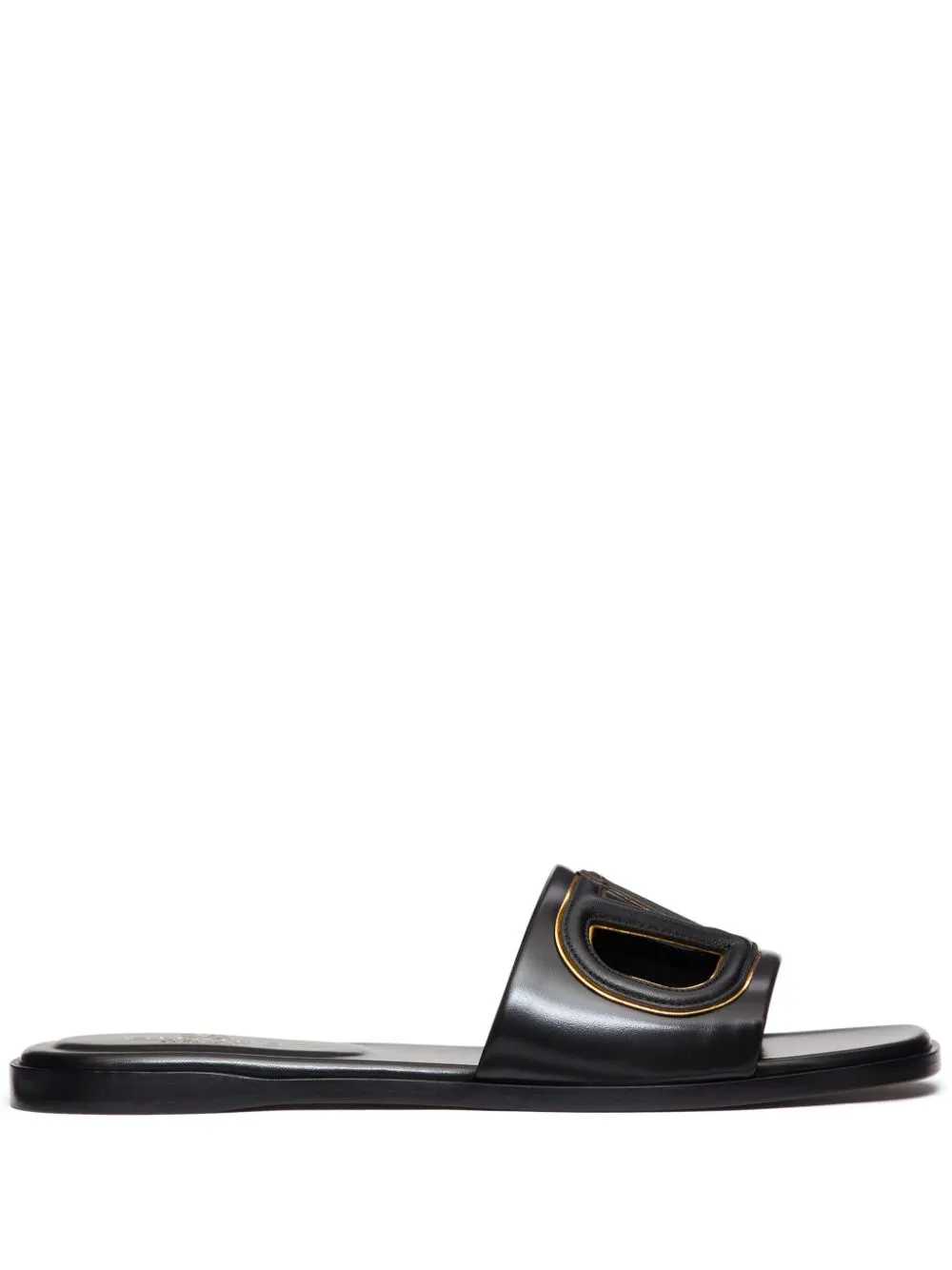 Vlogo cut-out leather sandals