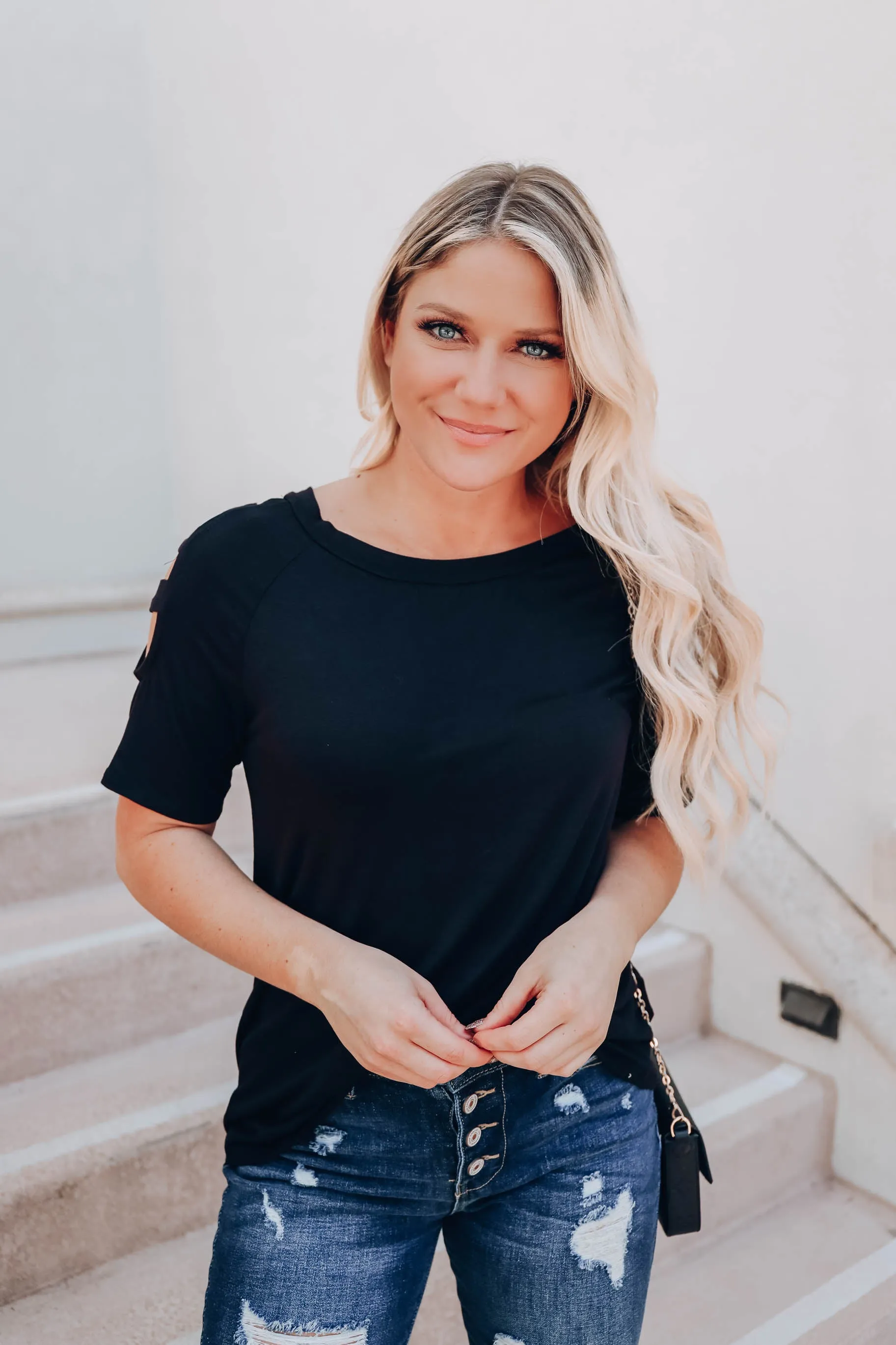 Walk This Way Top - Black