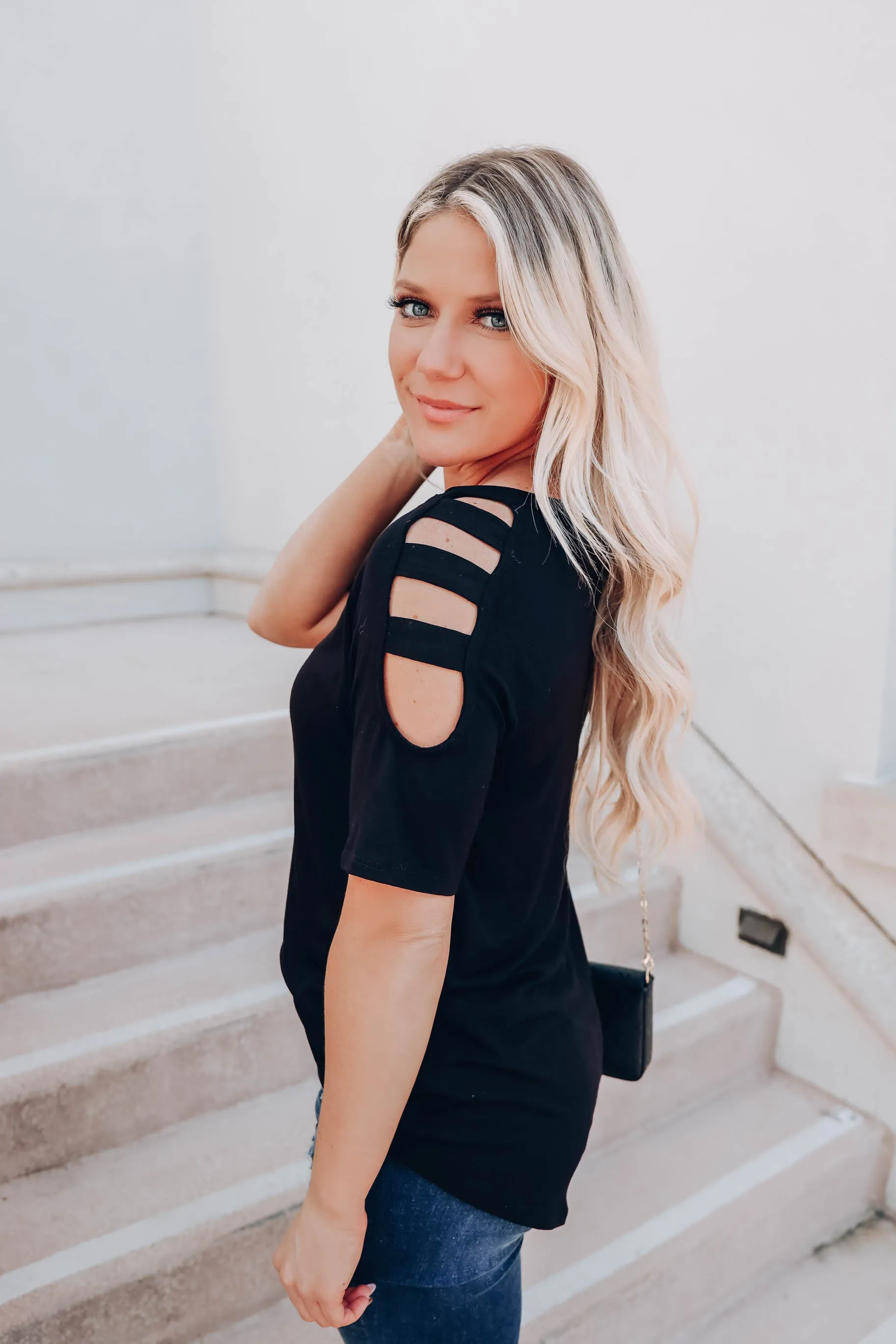 Walk This Way Top - Black