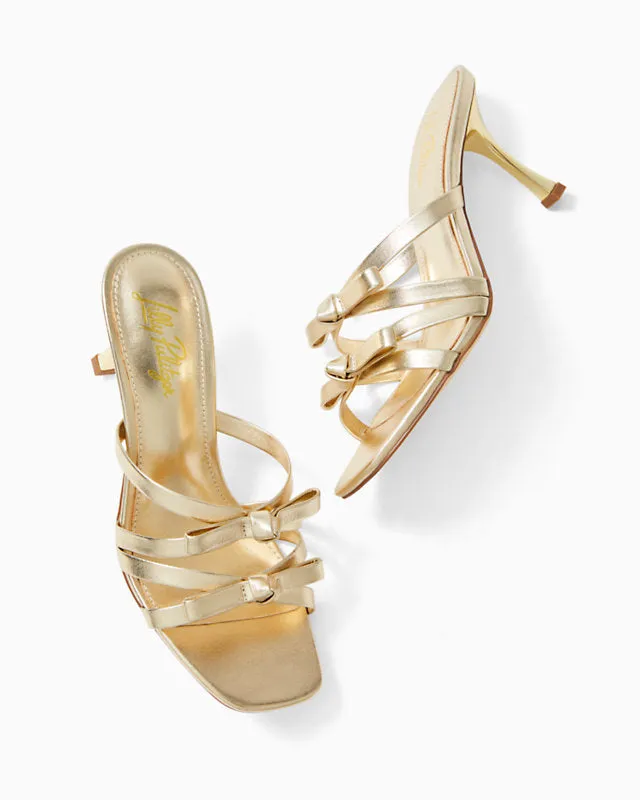 Wanda Slide Sandal - Gold Metallic