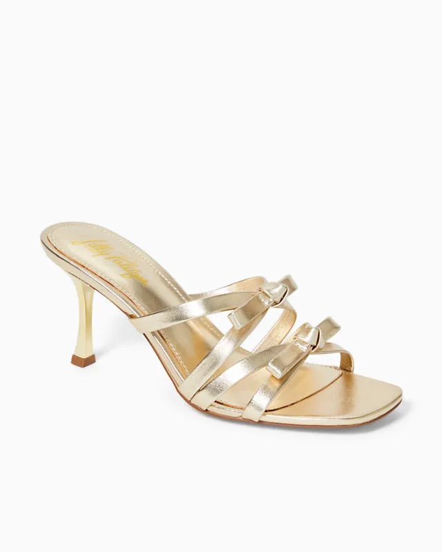 Wanda Slide Sandal - Gold Metallic