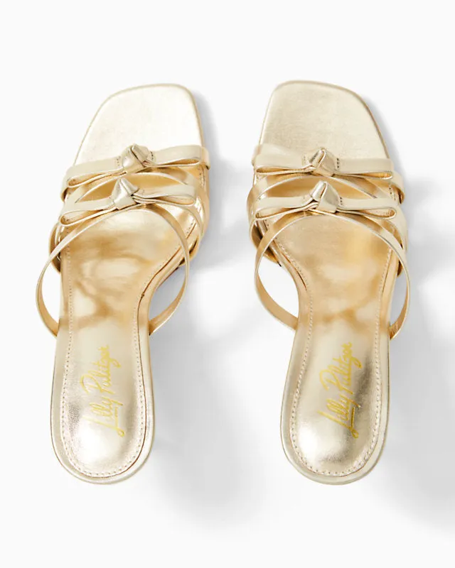 Wanda Slide Sandal - Gold Metallic