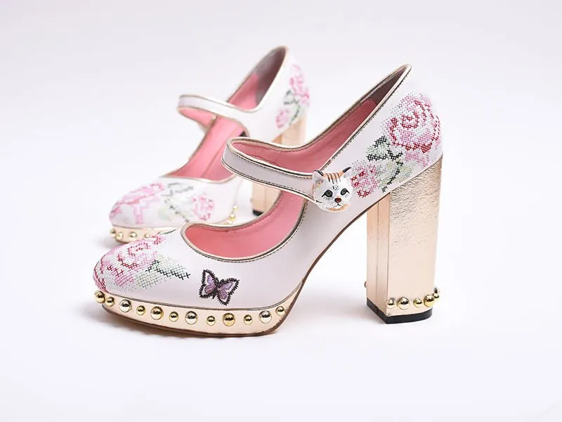 Whimsical Elegance Mary Janes Women Shoes