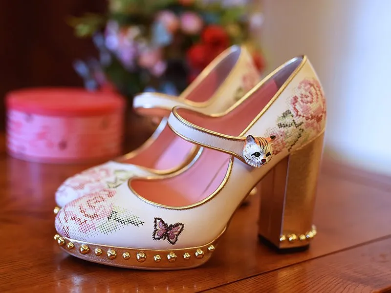 Whimsical Elegance Mary Janes Women Shoes