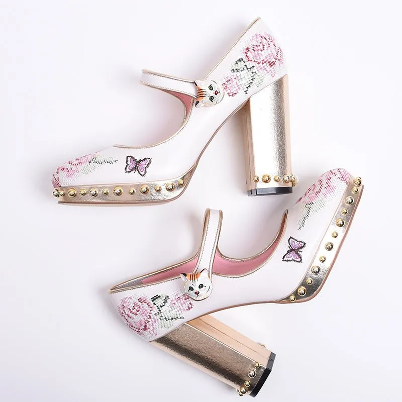 Whimsical Elegance Mary Janes Women Shoes
