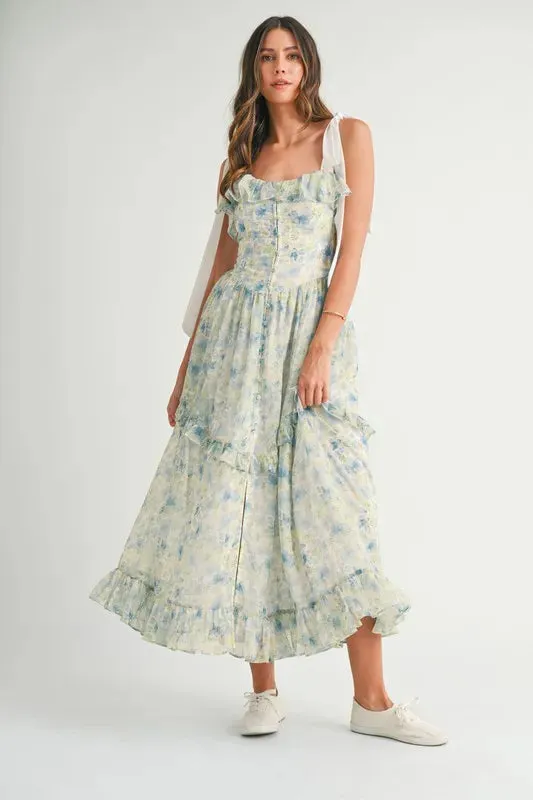 WHISPERING PETALS MAXI DRESS