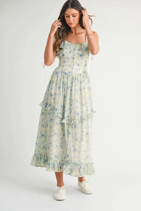 WHISPERING PETALS MAXI DRESS