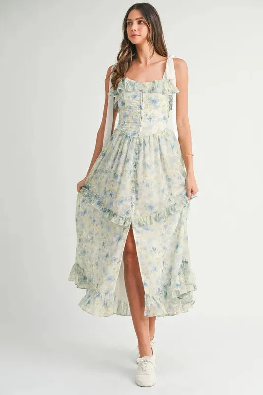WHISPERING PETALS MAXI DRESS