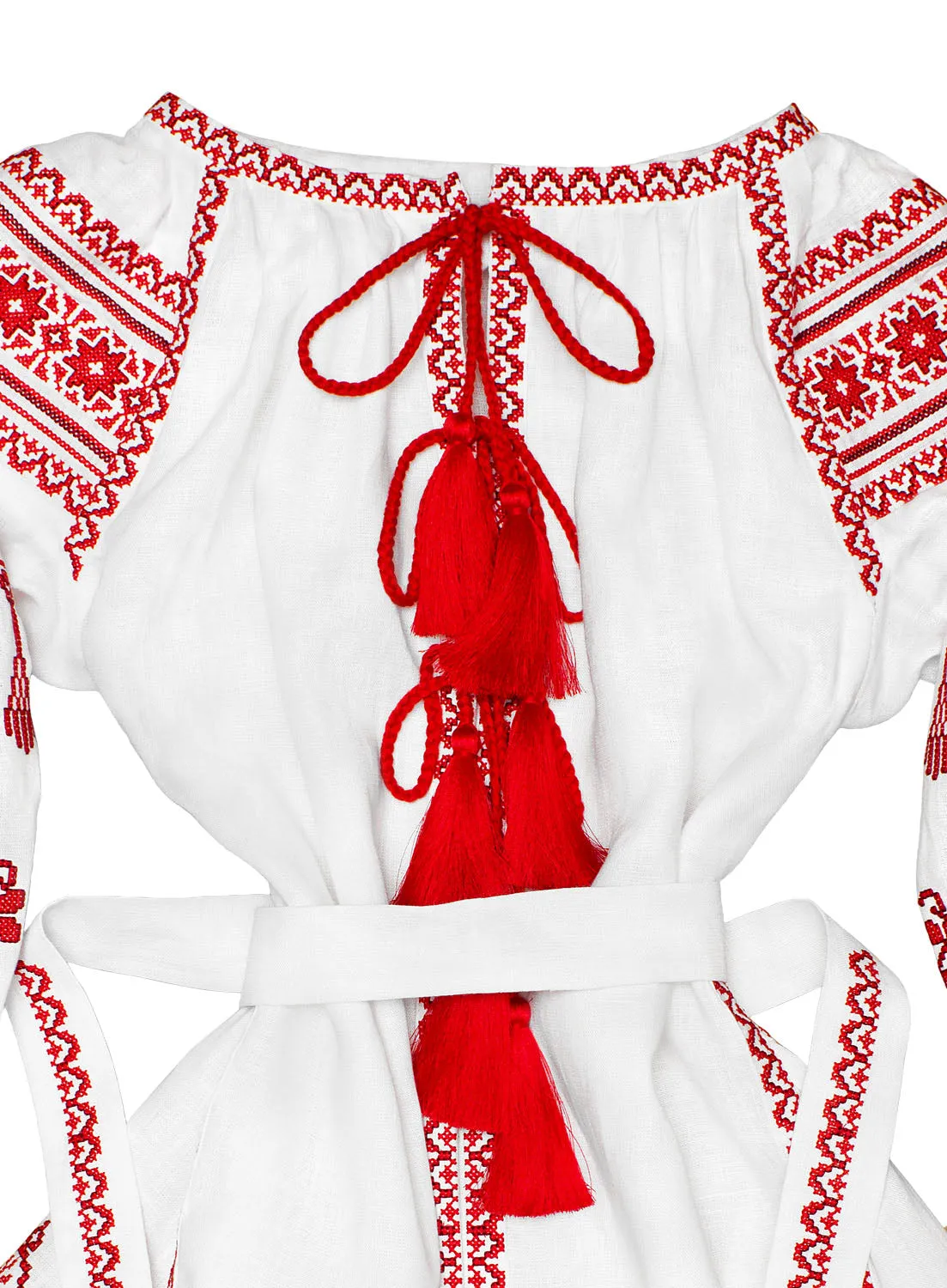 White Boho style Kaftan with wedges