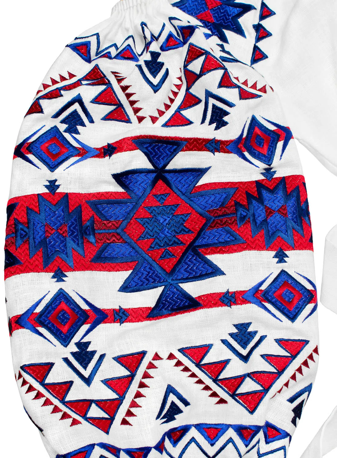 White Boho style Kaftan with wedges