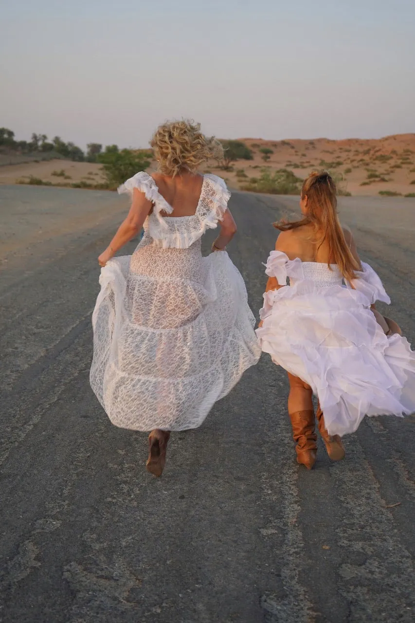 White lace Ruth dress