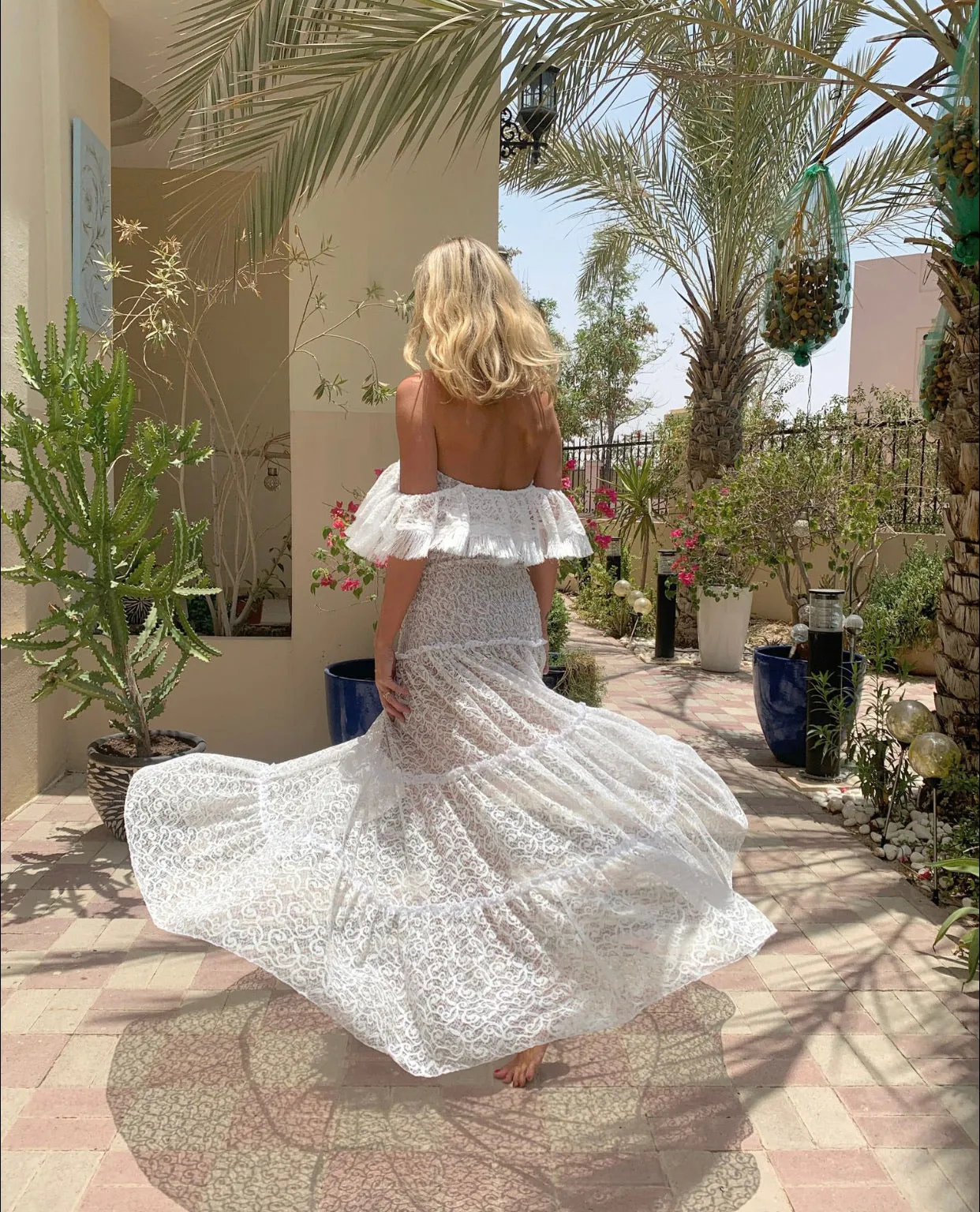 White lace Ruth dress
