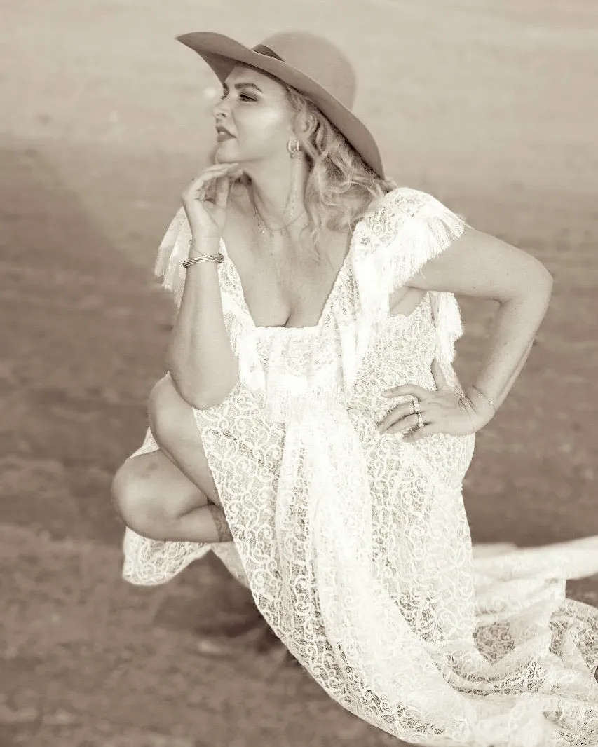 White lace Ruth dress