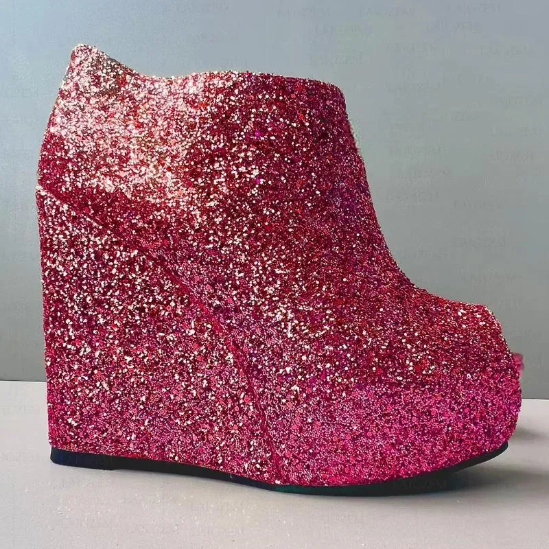 Women Pumps Glitter Cospaly Peep Toe Summer Sandals