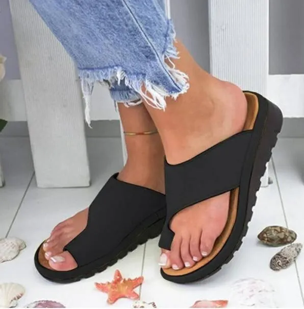 Women Shoes  Nuevo Flat Bottom Toe Sleeve Chaussures Femme Platform Sandals