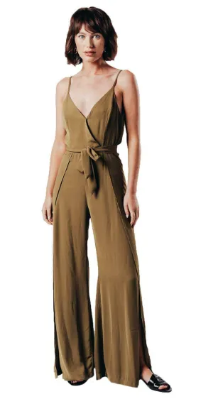 Women Wide Leg Strappy Jumpsuit