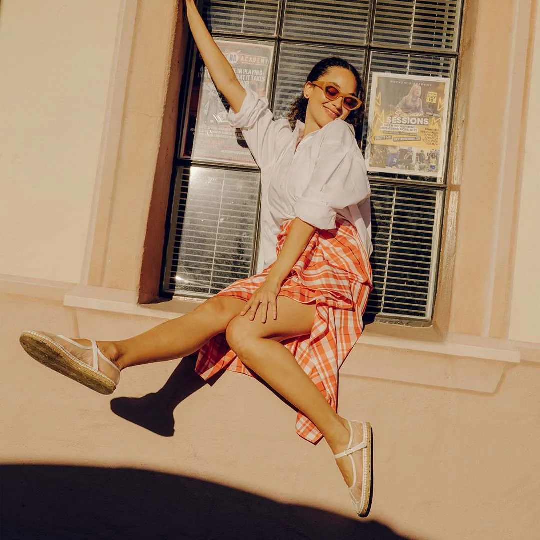 Womens - Miramar Espadrille - White