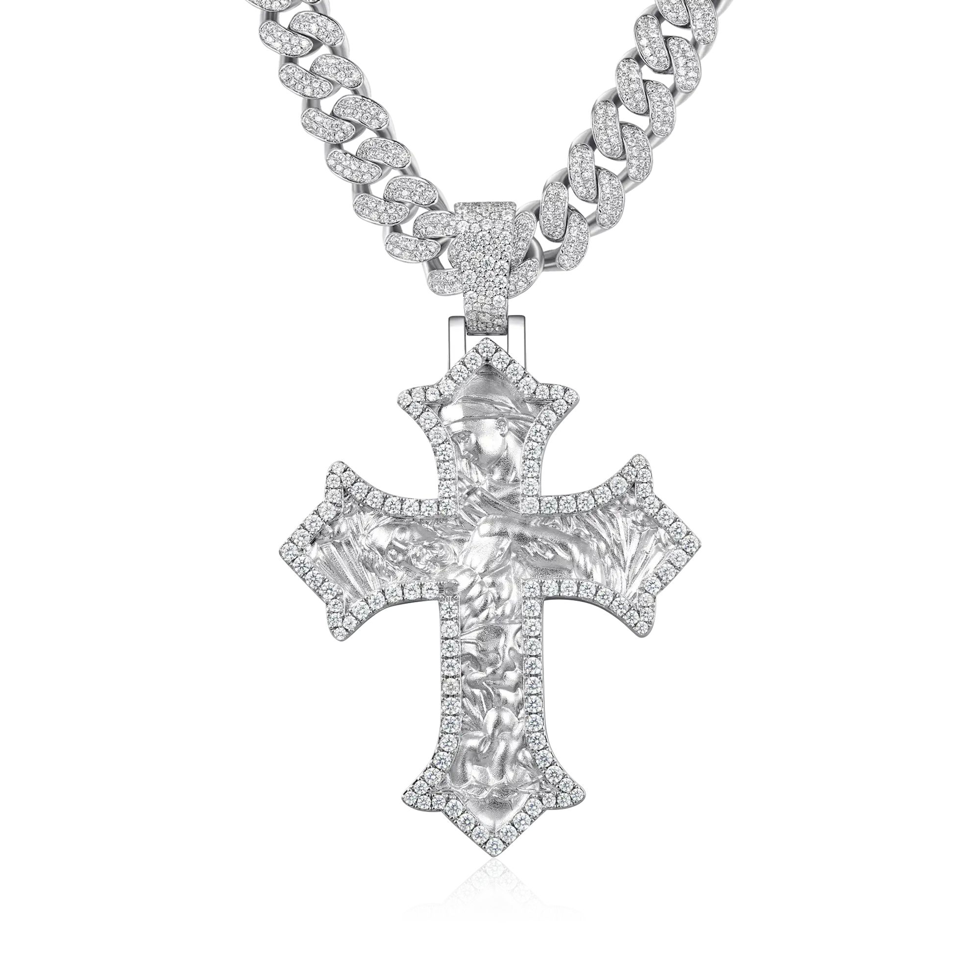 Women's Sacred Devotion Cross Pendant - Large