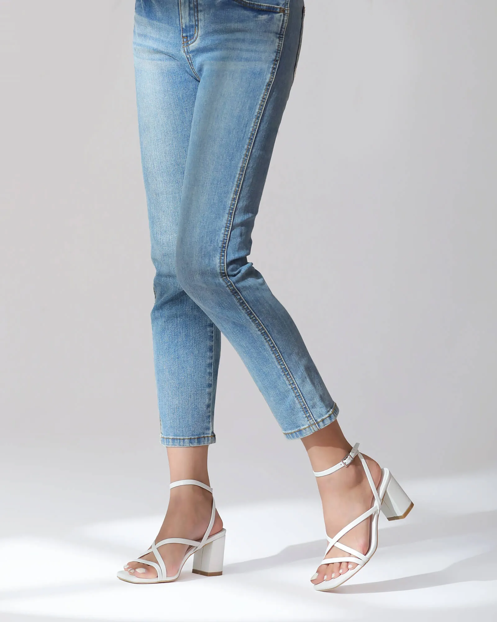 Women's Square Toe Heeled Sandals
