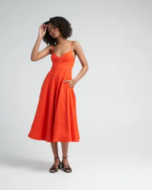 wonderland picnic dress - red