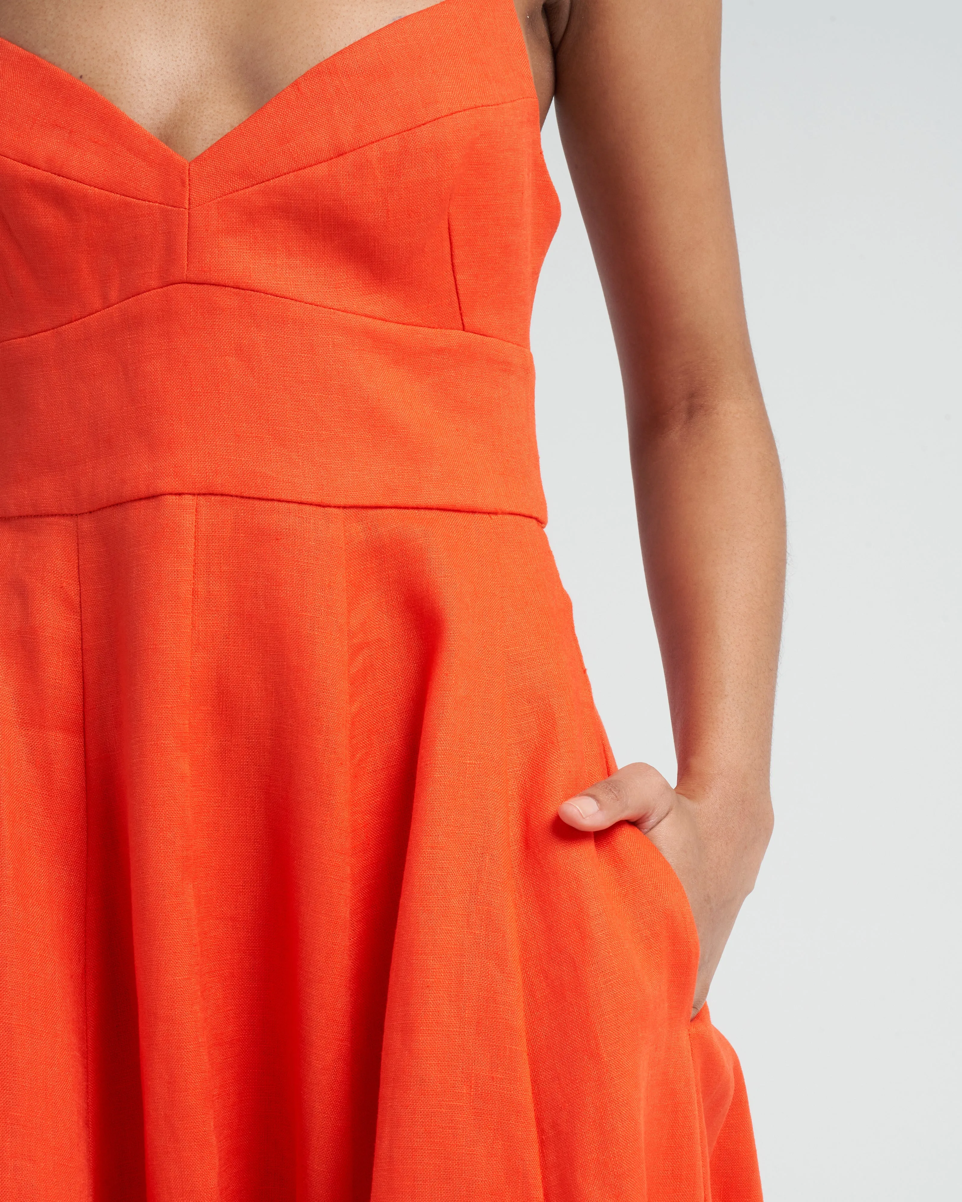 wonderland picnic dress - red