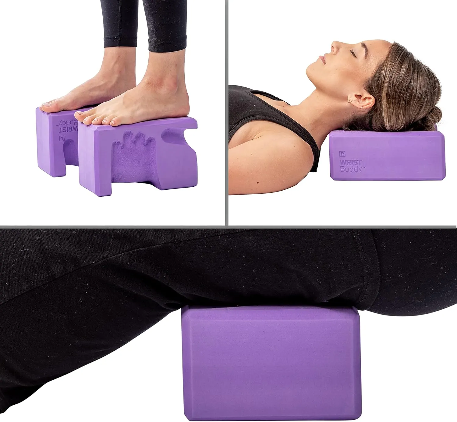 Yoga Blocks 2 Pack | Reduces and Prevents Wrist Pain